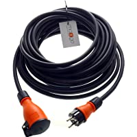 Goma-extensión H07RN - F 3 x 2-5 mm² 5 M (IP44 - al aire libre) AC 230 V-16 A con toma de tierra